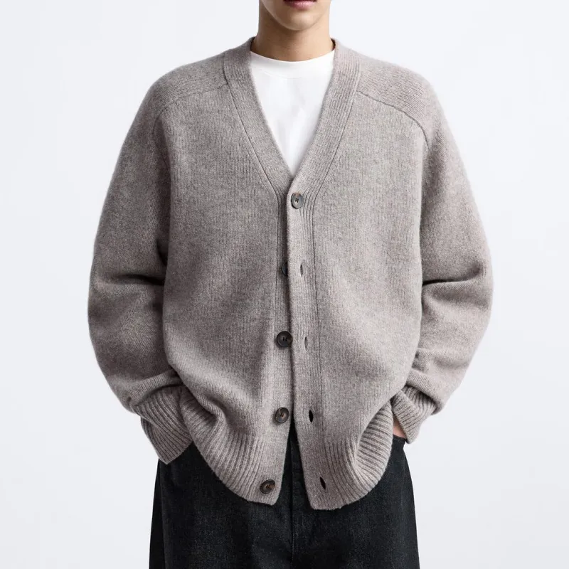 ZARA Studio Nicholson Co-brand Sweater Men's Brown-3