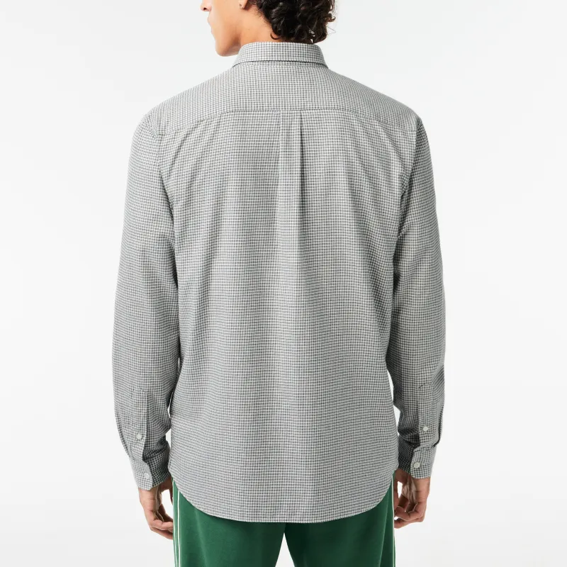 LACOSTE Checked Flannel Cotton Shirt-1