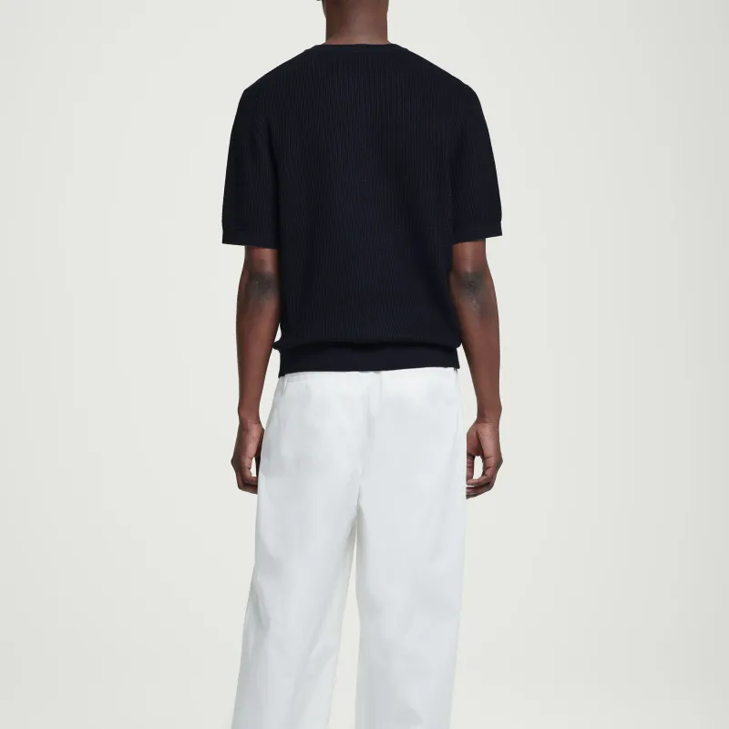 COS T Shirts Men Navy Blue-2
