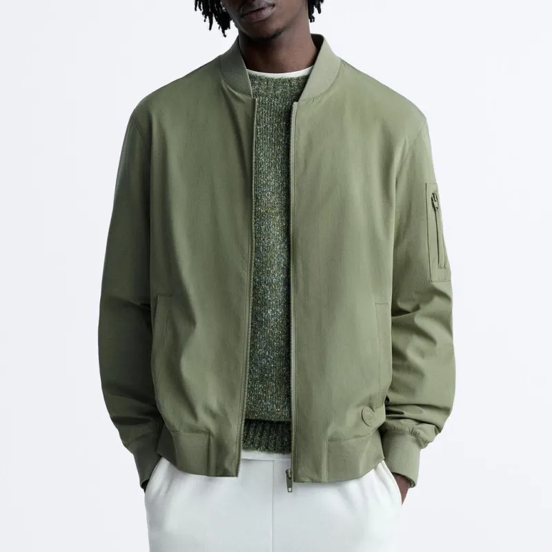 ZARA Jackets & Coats Men's Light Khaki-2