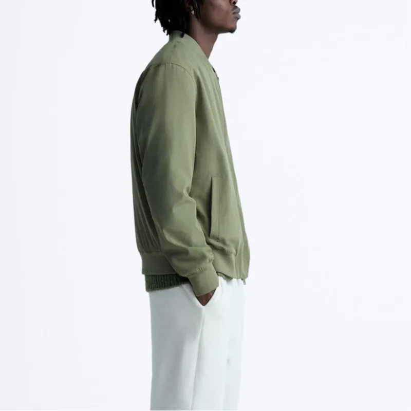 ZARA Jackets & Coats Men's Light Khaki-4