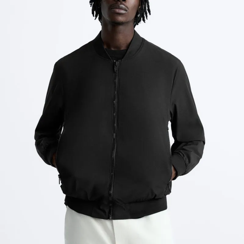 ZARA Jackets Men Black-2