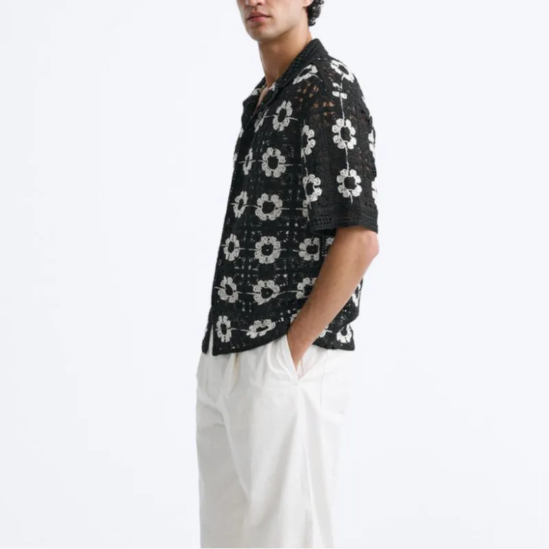 ZARA Shirts Men Black-4