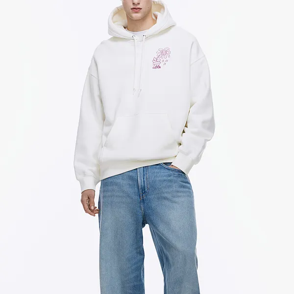 H&M Sweatshirt Men's White/Hardcore-1