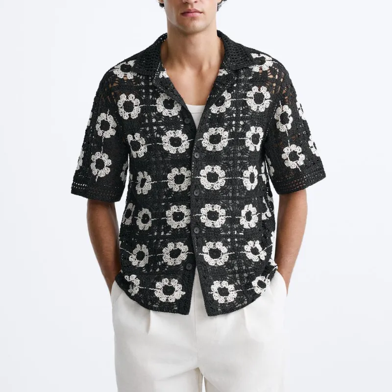 ZARA Shirts Men Black-2