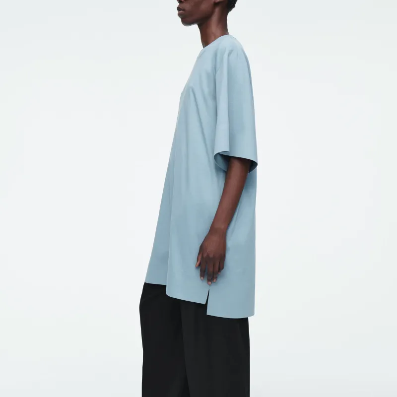 COS Short Sleeved Dresses Women's Light Blue-3