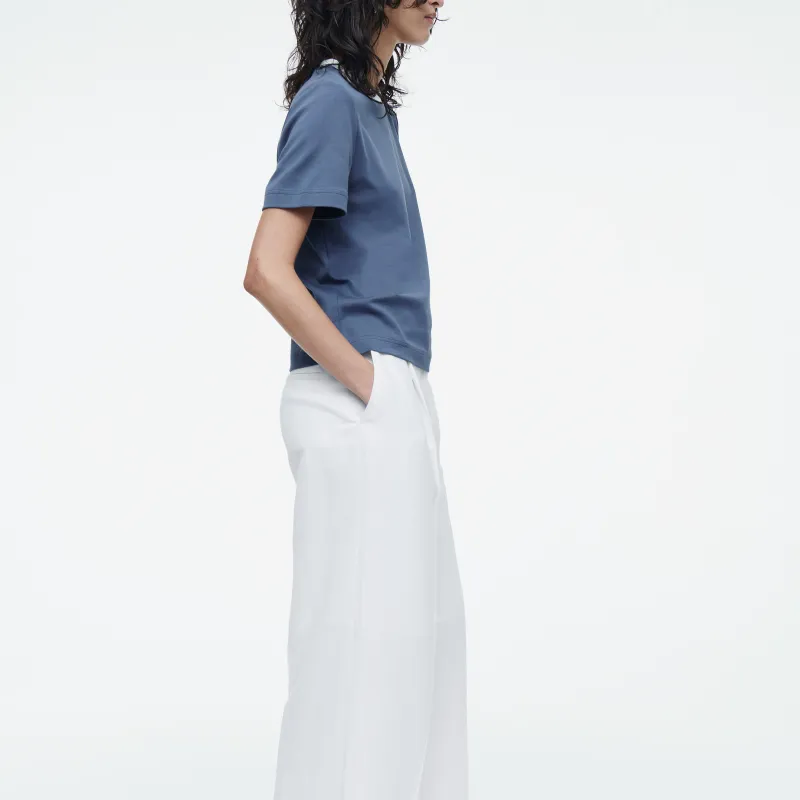 COS T Shirts Women's Steel Blue-3