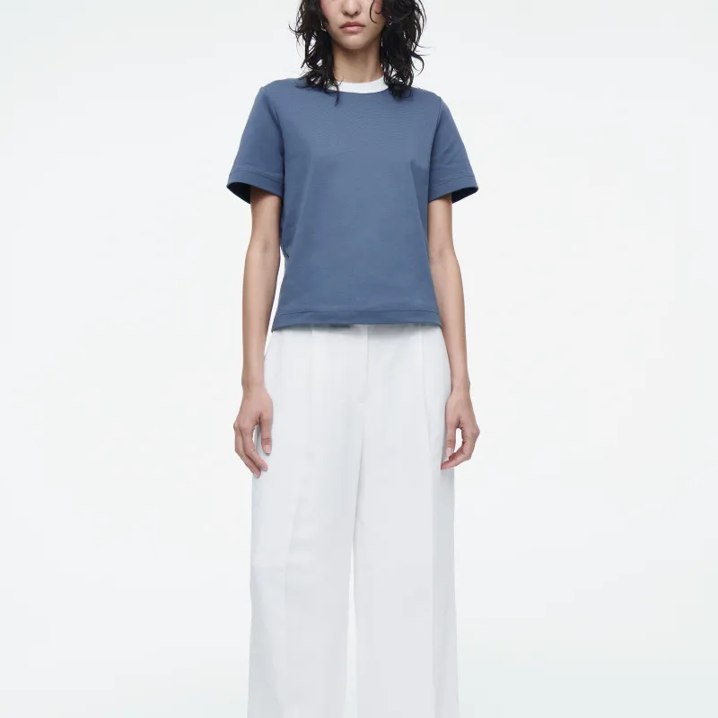 COS T Shirts Women's Steel Blue-1