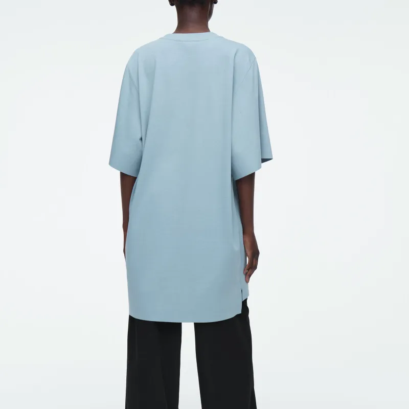 COS Short Sleeved Dresses Women's Light Blue-2