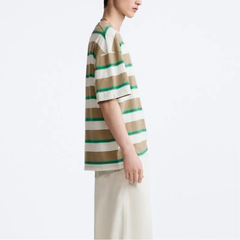 ZARA T Shirts Men Tan-2