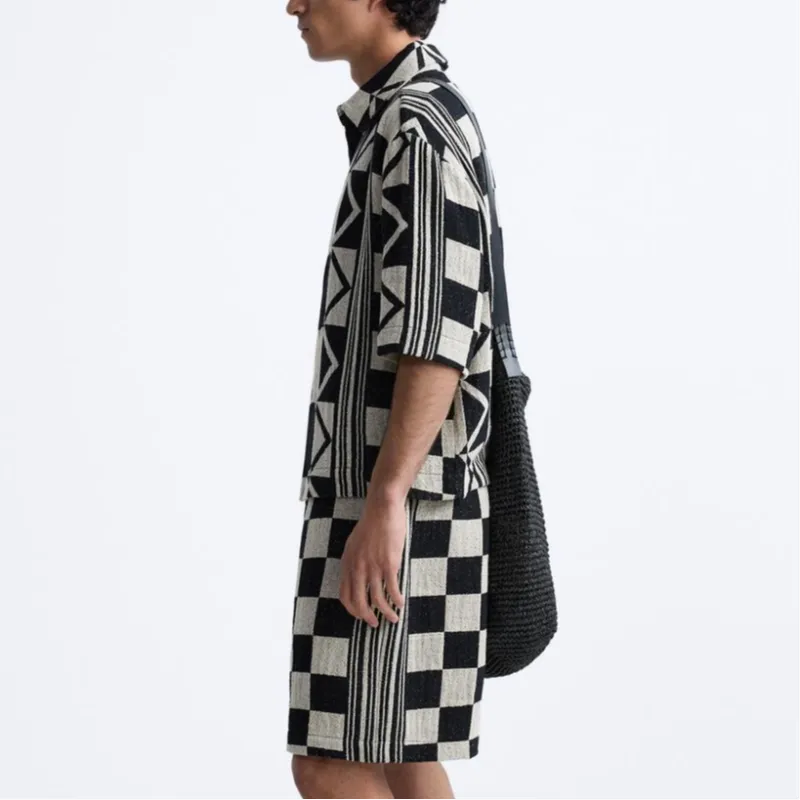 ZARA Shirts Men Black/White-4