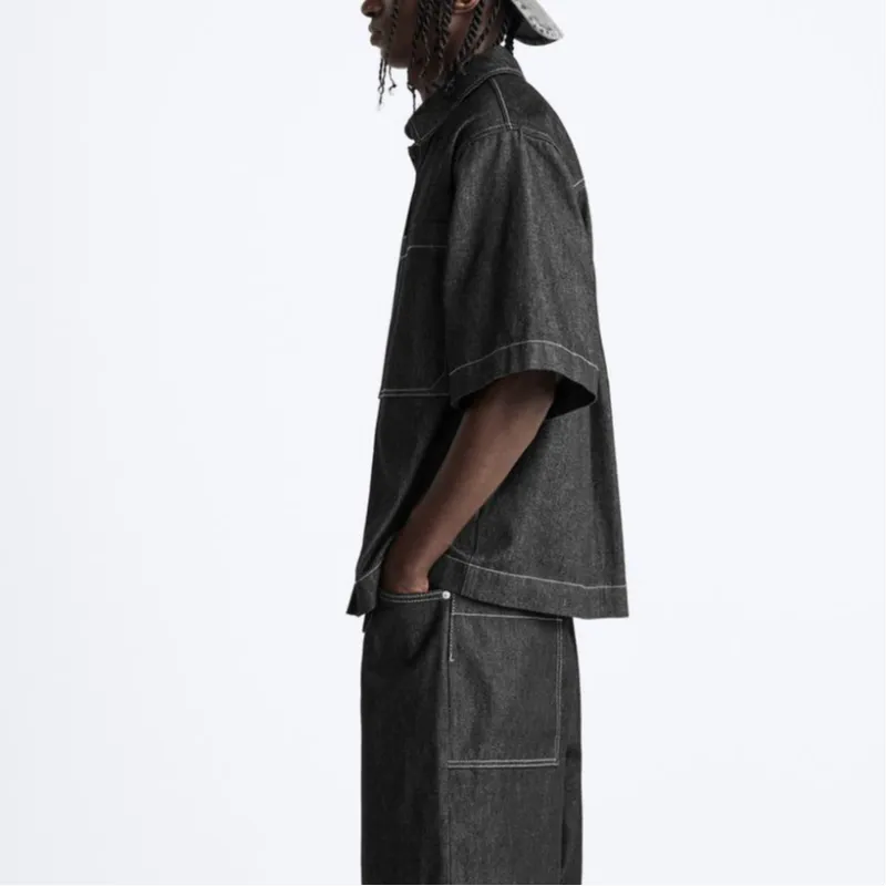ZARA Shirts Men Black-5