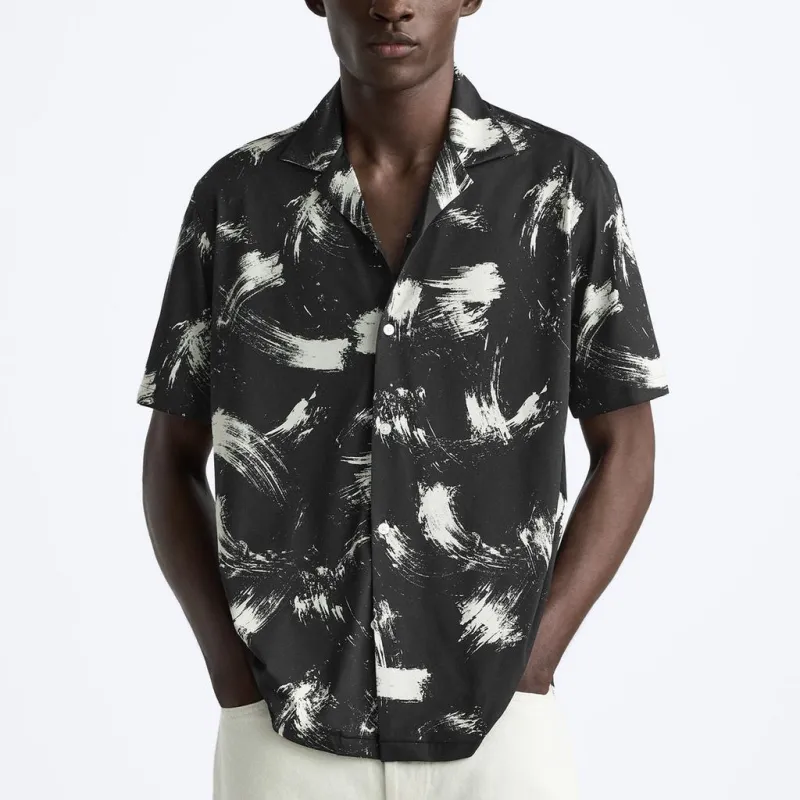 ZARA Shirts Men Black-2