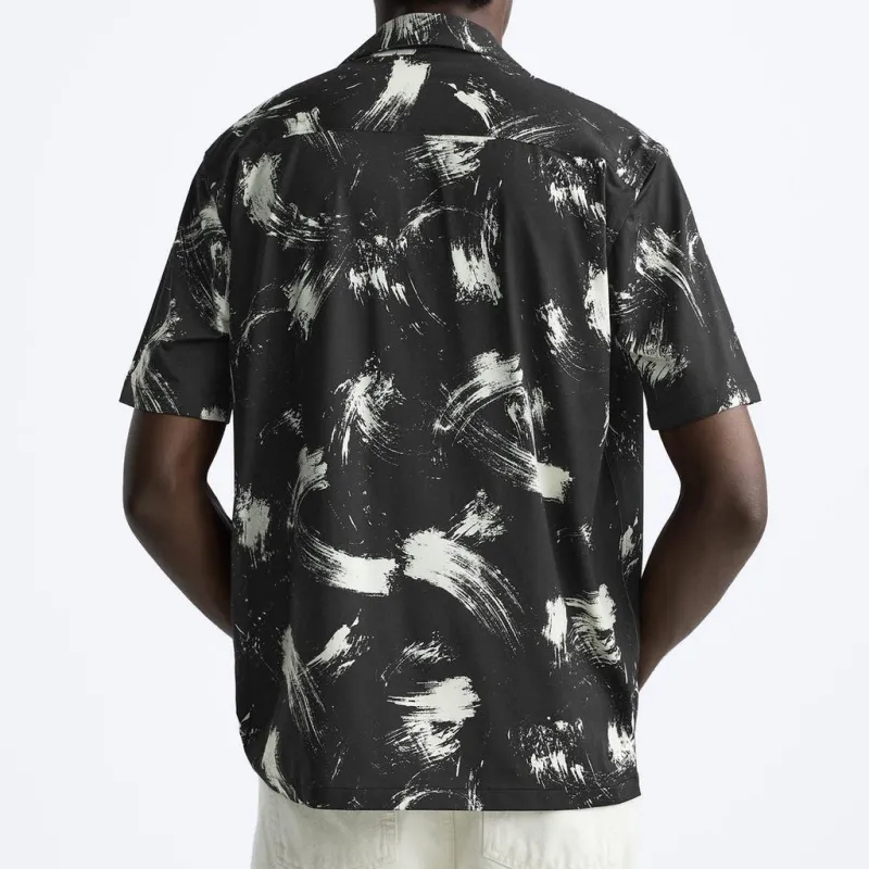 ZARA Shirts Men Black-3