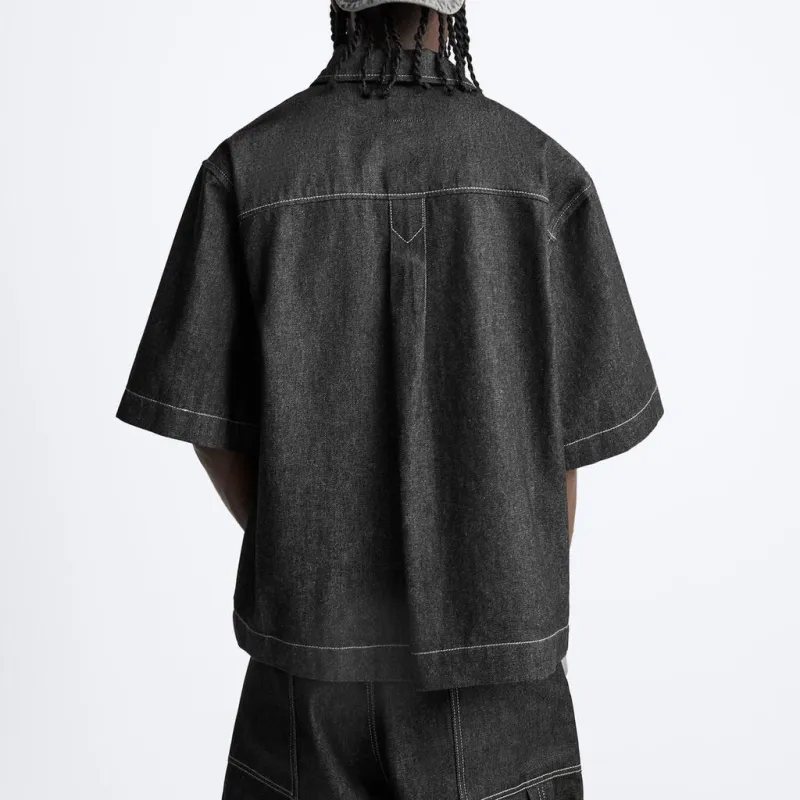 ZARA Shirts Men Black-2