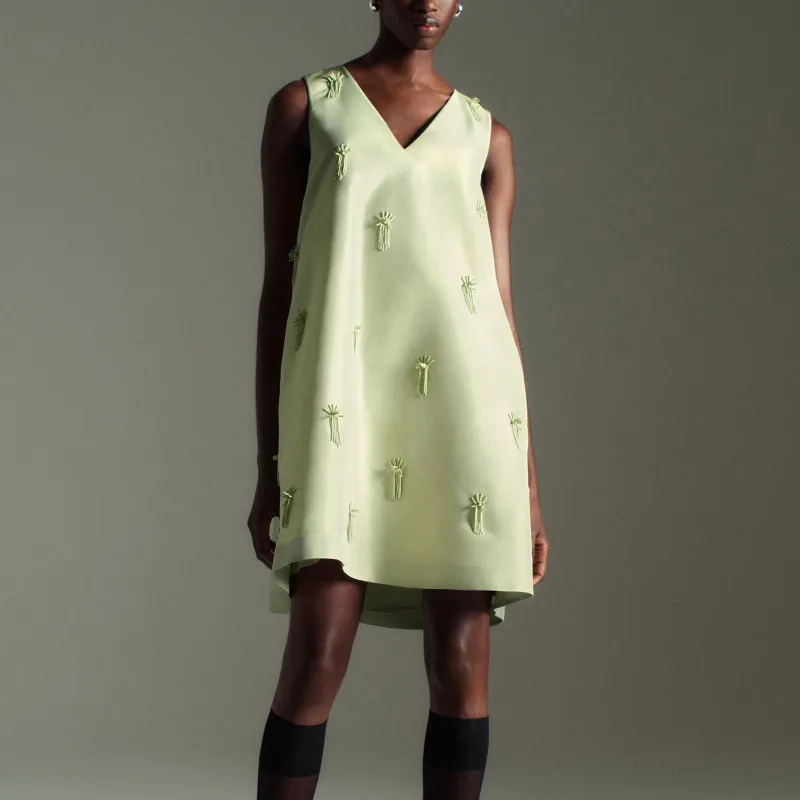 COS Sleeveless Dress Women's Light Green-1