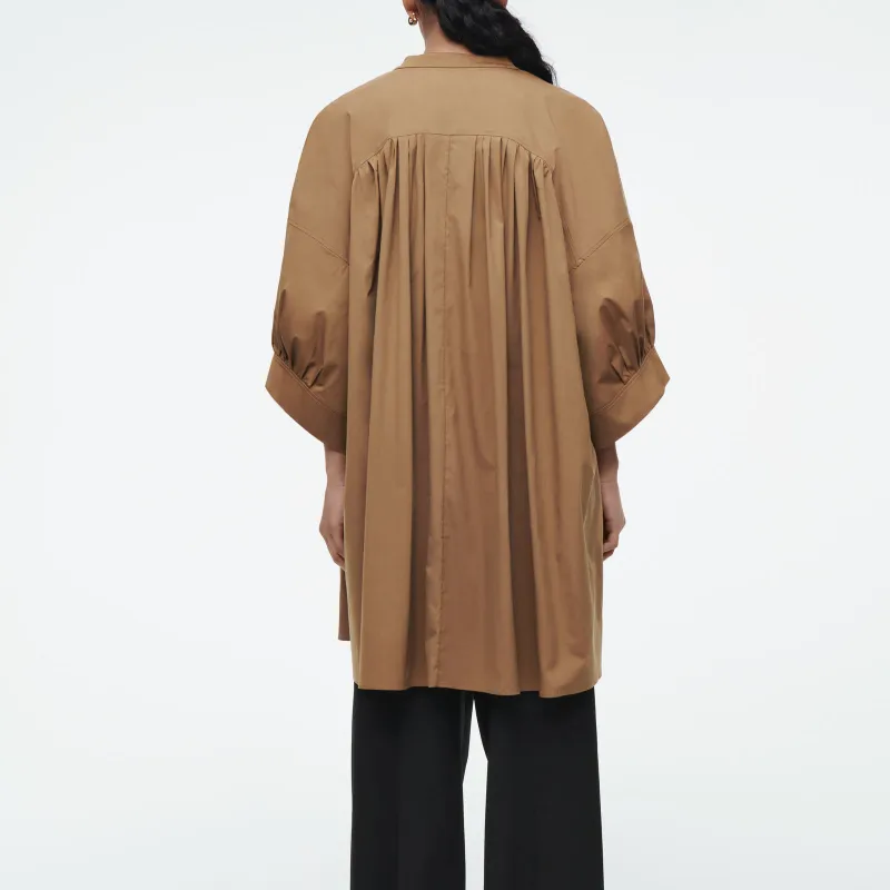 COS Short Sleeved Dresses Women's Light Brown-1