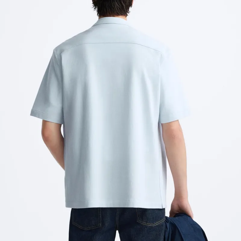 ZARA Shirts Men Sky Blue-3