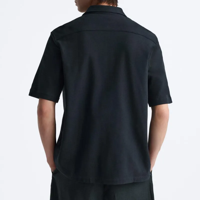 ZARA Shirts Men Sea Blue-3