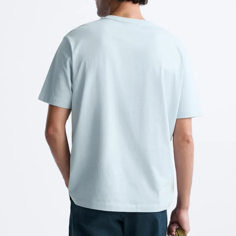 ZARA T-Shirts Men Light Blue-3