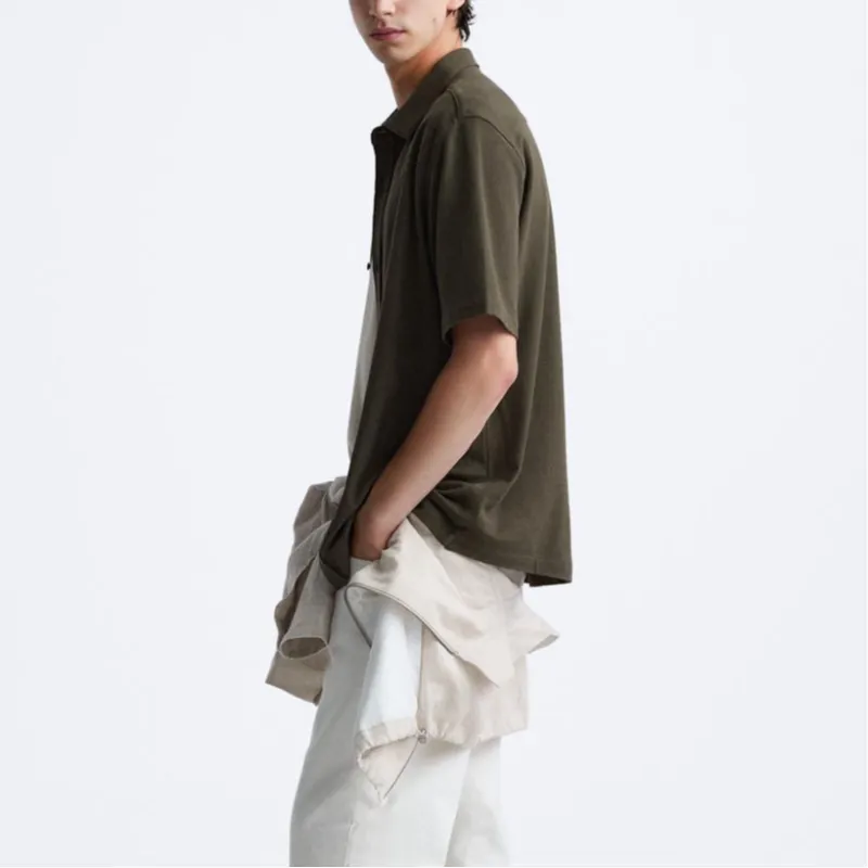 ZARA Shirts Men Green-3