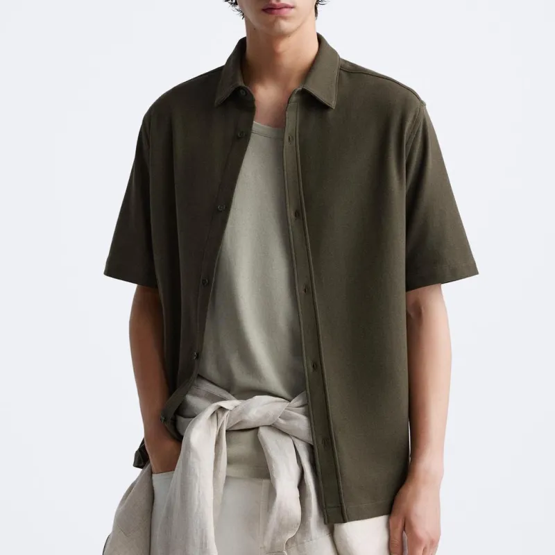 ZARA Shirts Men Green-2