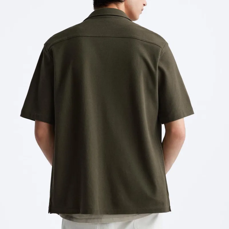 ZARA Shirts Men Green-4