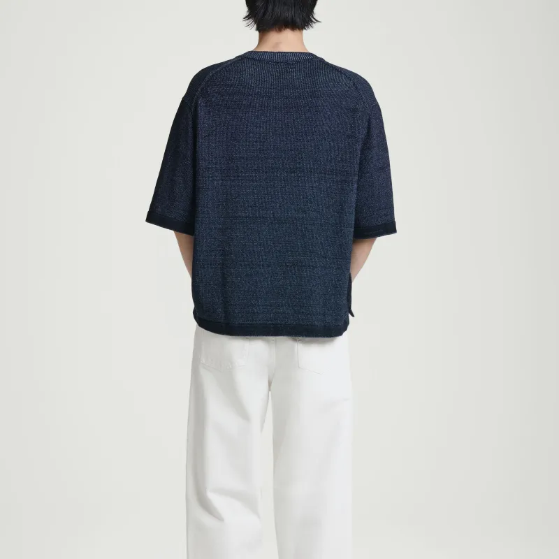 COS T Shirts Men Blue-3