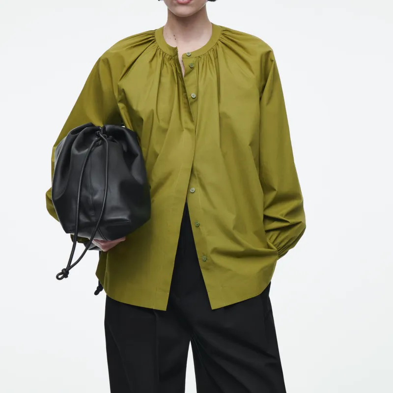 COS Shirts Women's Olive Green-1