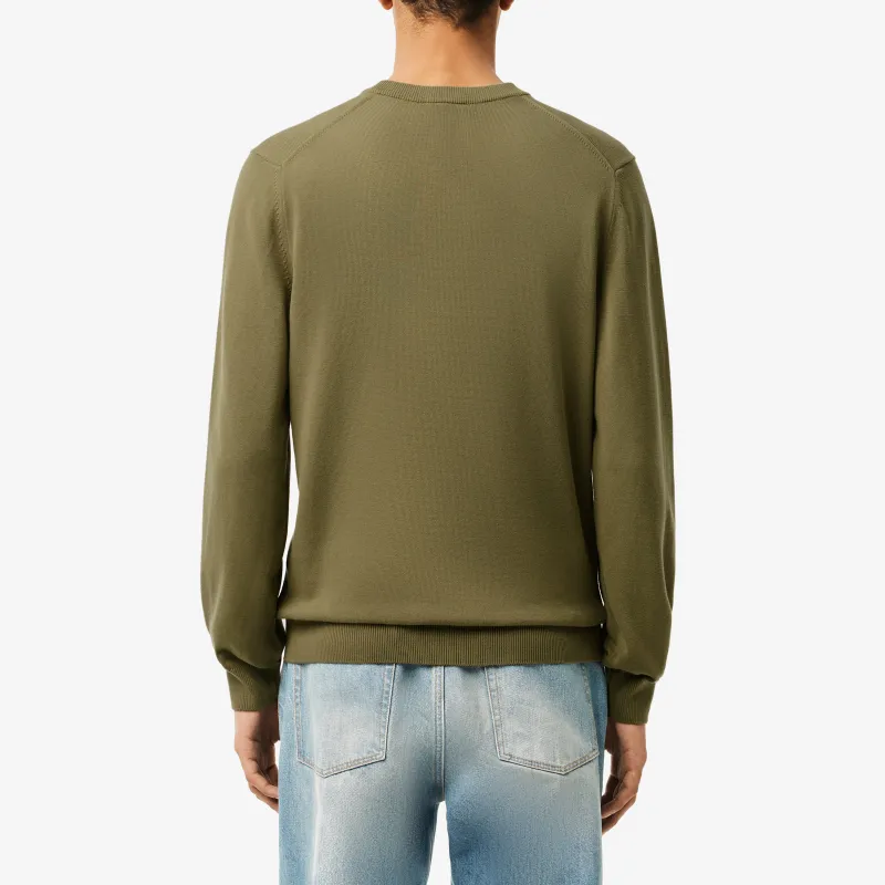 LACOSTE Logo patch Cotton Jumper-2