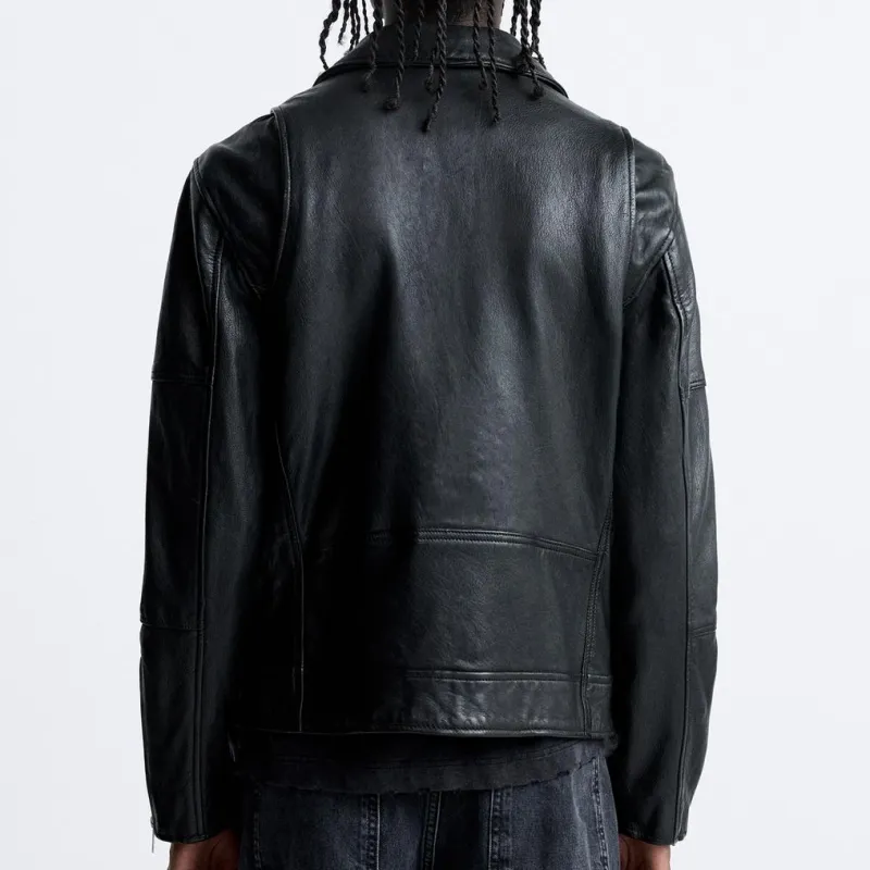 ZARA Jackets Men Black-3