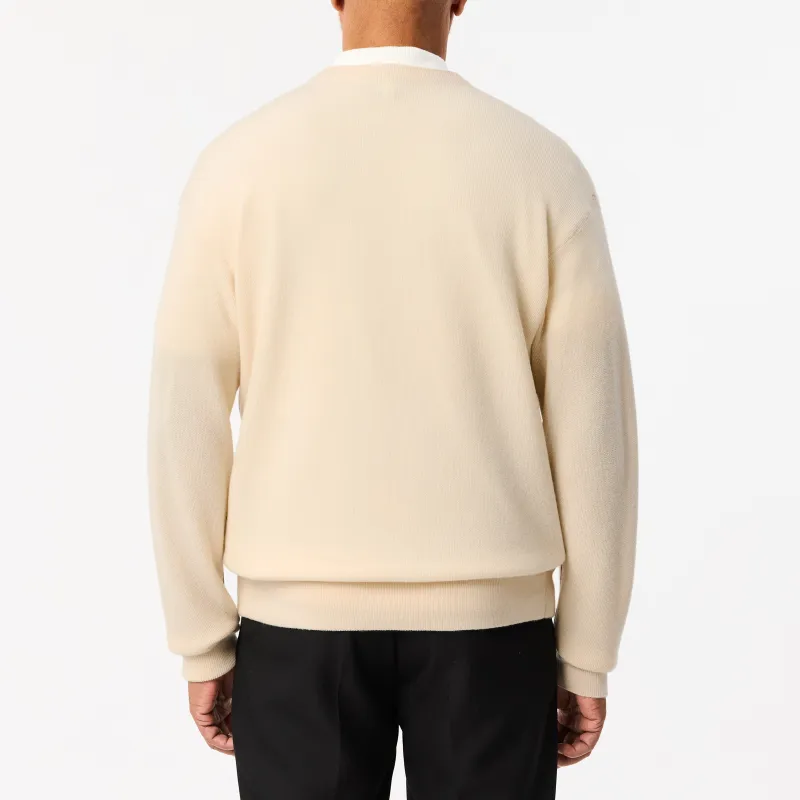 LACOSTE Knitwear Men's Natural White-2