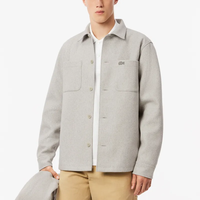LACOSTE Flannel Shirt Jacket-2