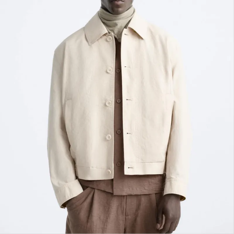 ZARA Jackets & Coats Men's Raw White-2
