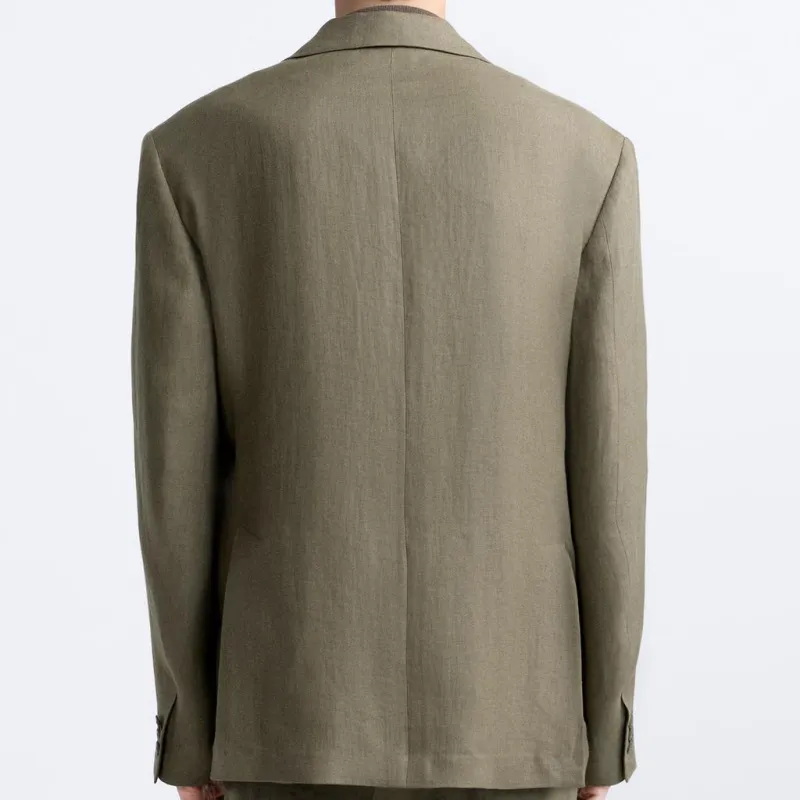 ZARA Business Suit Men's Dark Taupe-4