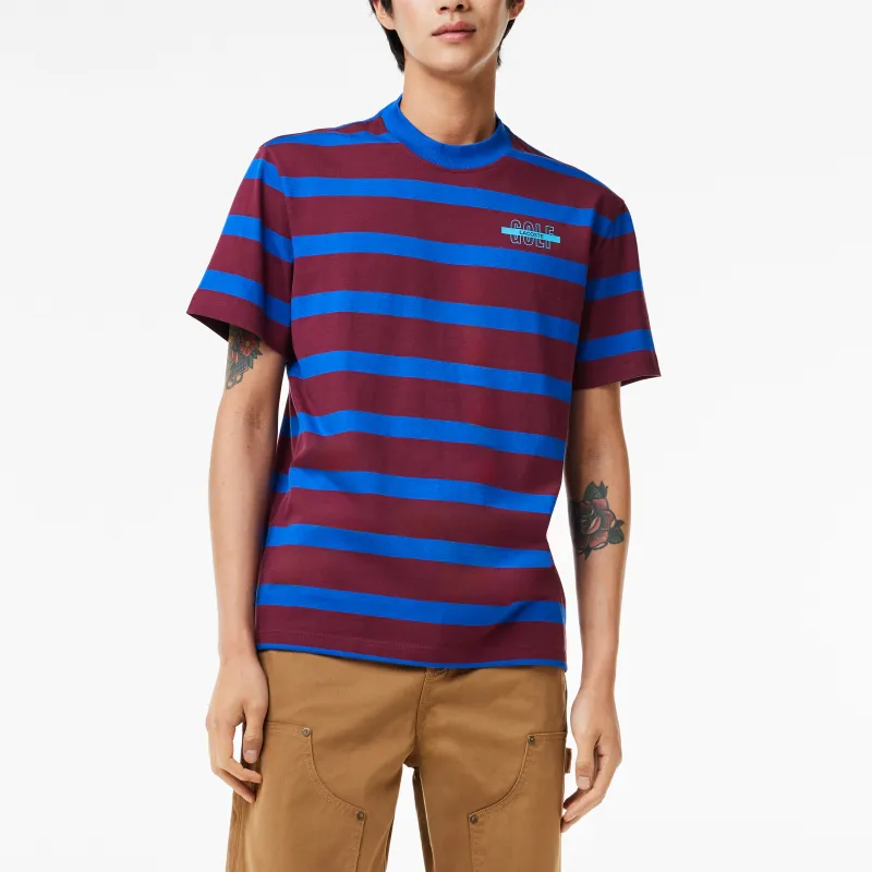 LACOSTE T-Shirt Men's Bordeaux Red/blue-1