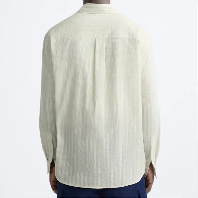 ZARA Shirts Men Brown/Blue-3