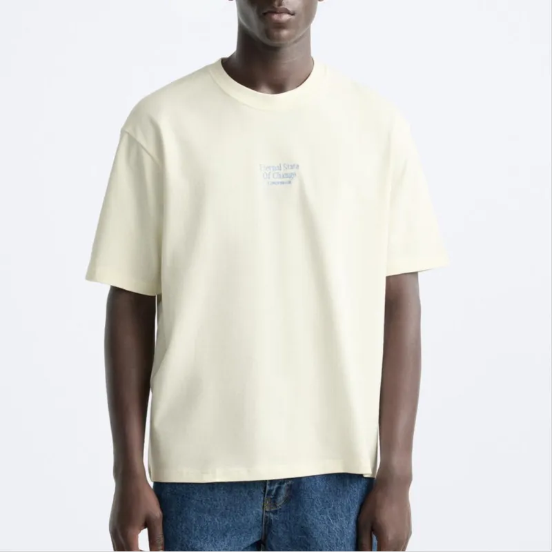ZARA T-Shirt Men's Frosted White-2