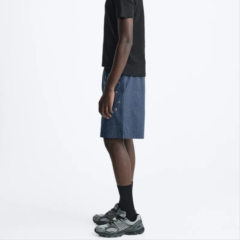 ZARA Casual Shorts Men Blue-4