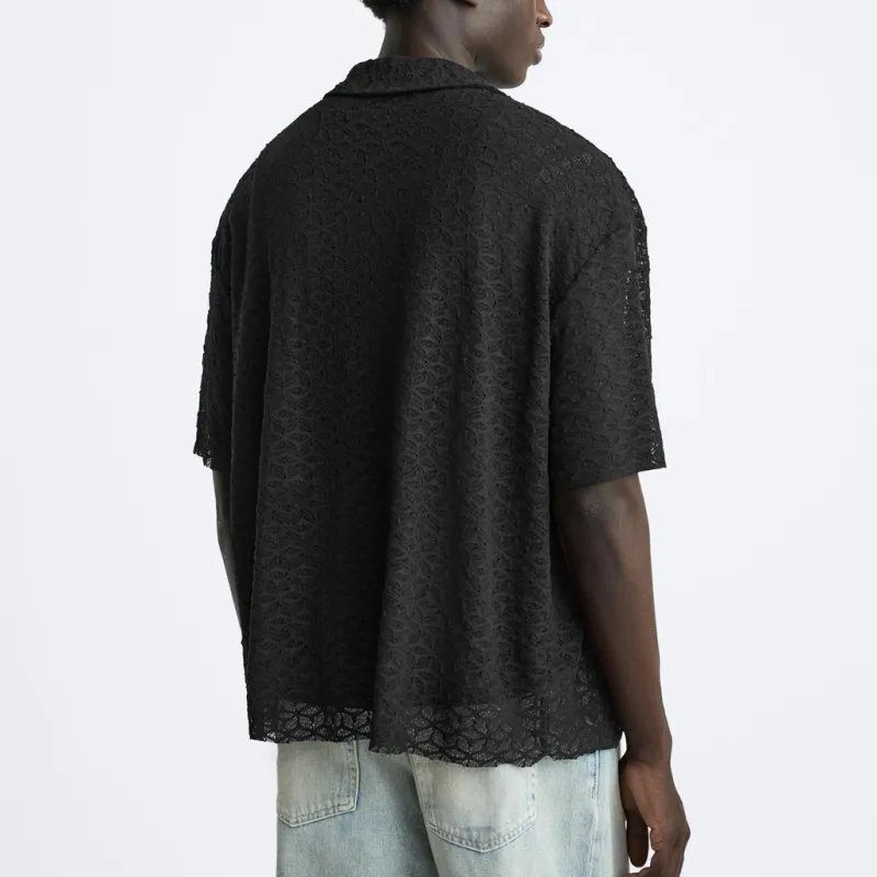 ZARA Shirts Men Black-3