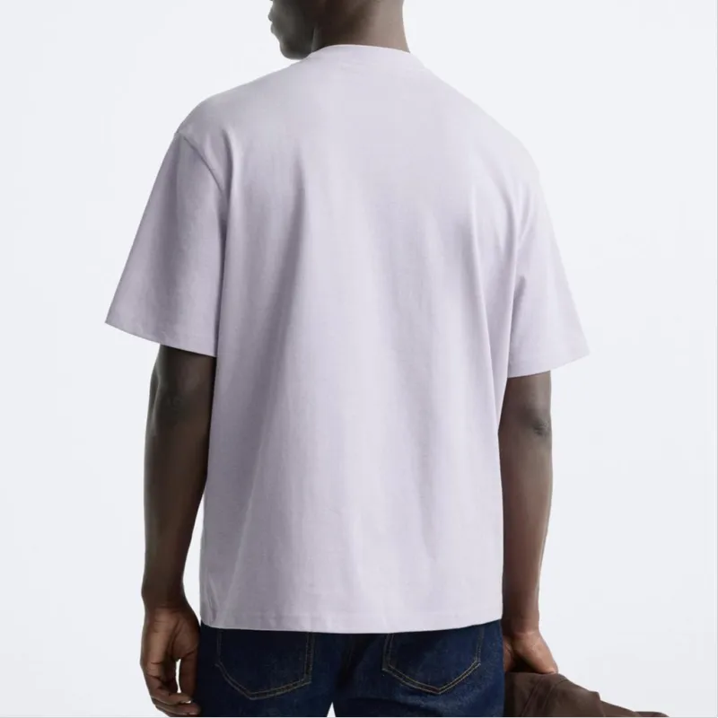 ZARA T-Shirts Men Purple-3