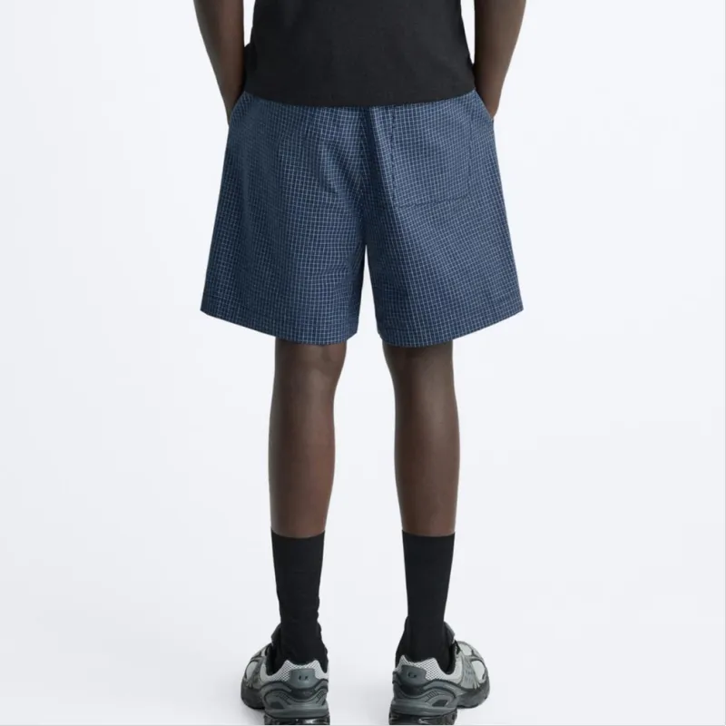 ZARA Casual Shorts Men Blue-3