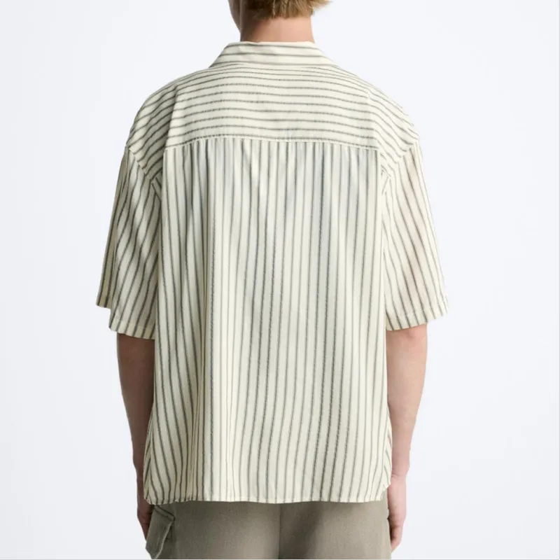 ZARA Shirts Men Nude/Black-2