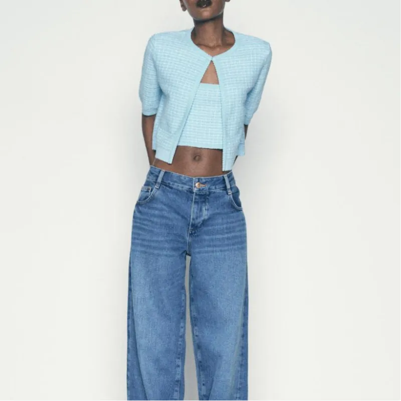 ZARA Jackets & Coats Women's Blue-2