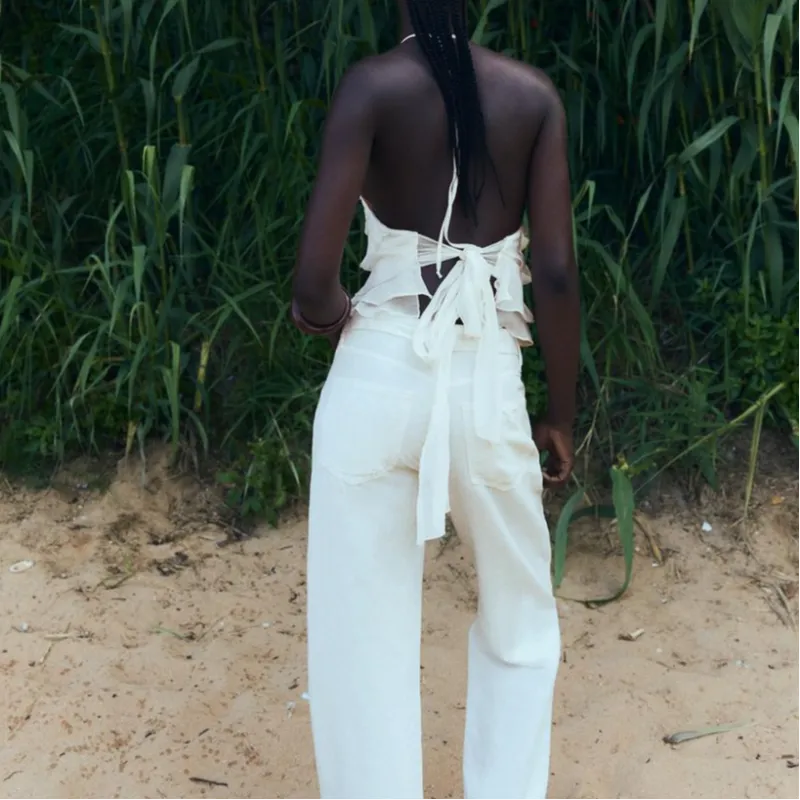 ZARA Trf Camisole Women's White-3