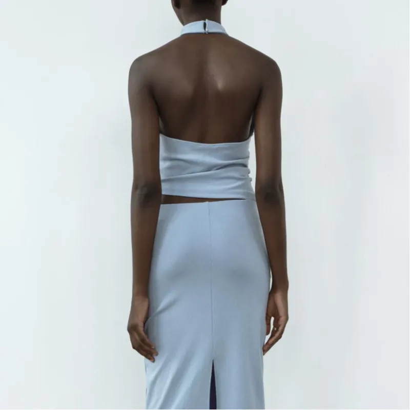 ZARA Camisoles Women's Blue-3