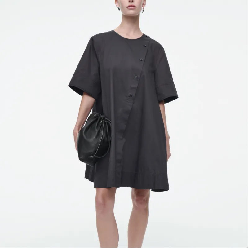 COS Short Sleeved Dresses Women's Navy Blue-1