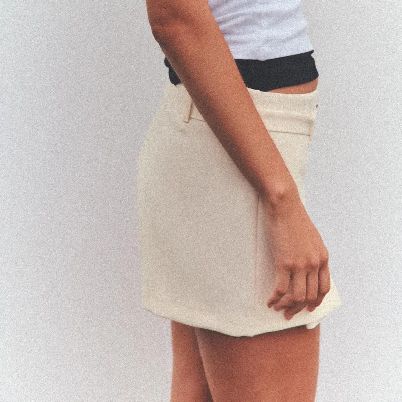 ZARA Casual Shorts Women's White-4