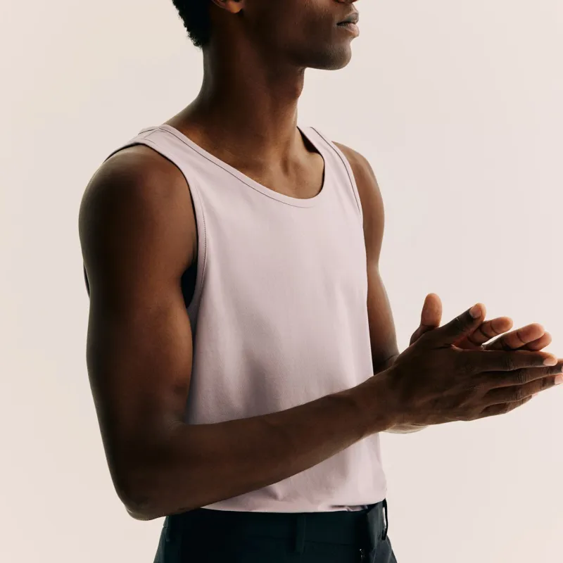 H&M Tank Tops Men Light Pink-3