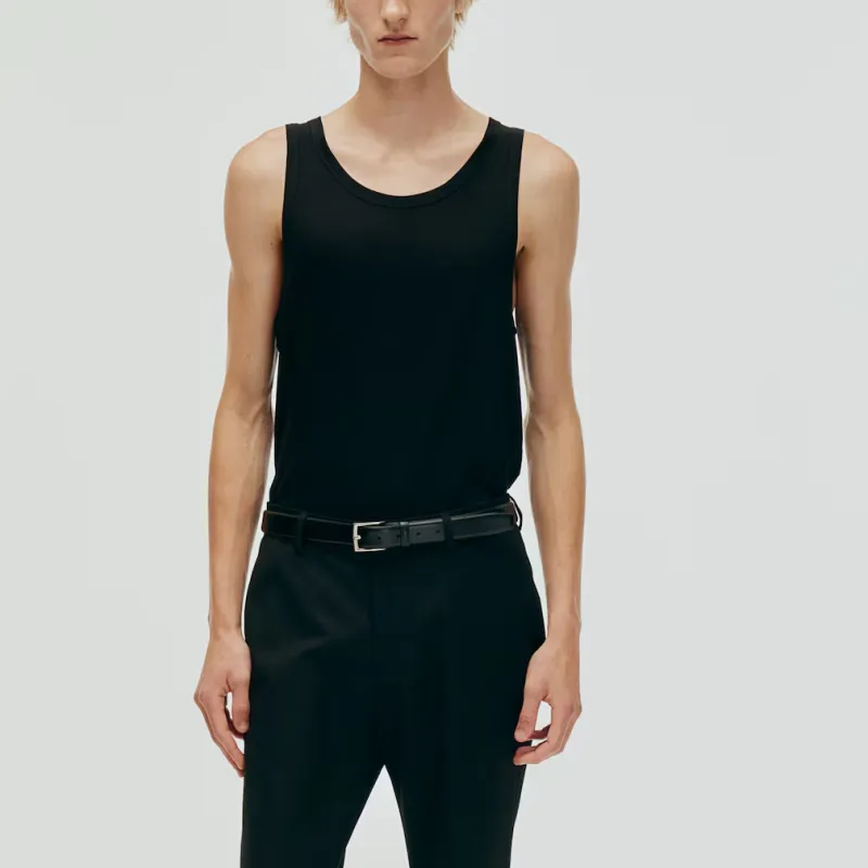 H&M Tank Tops Men Black-1